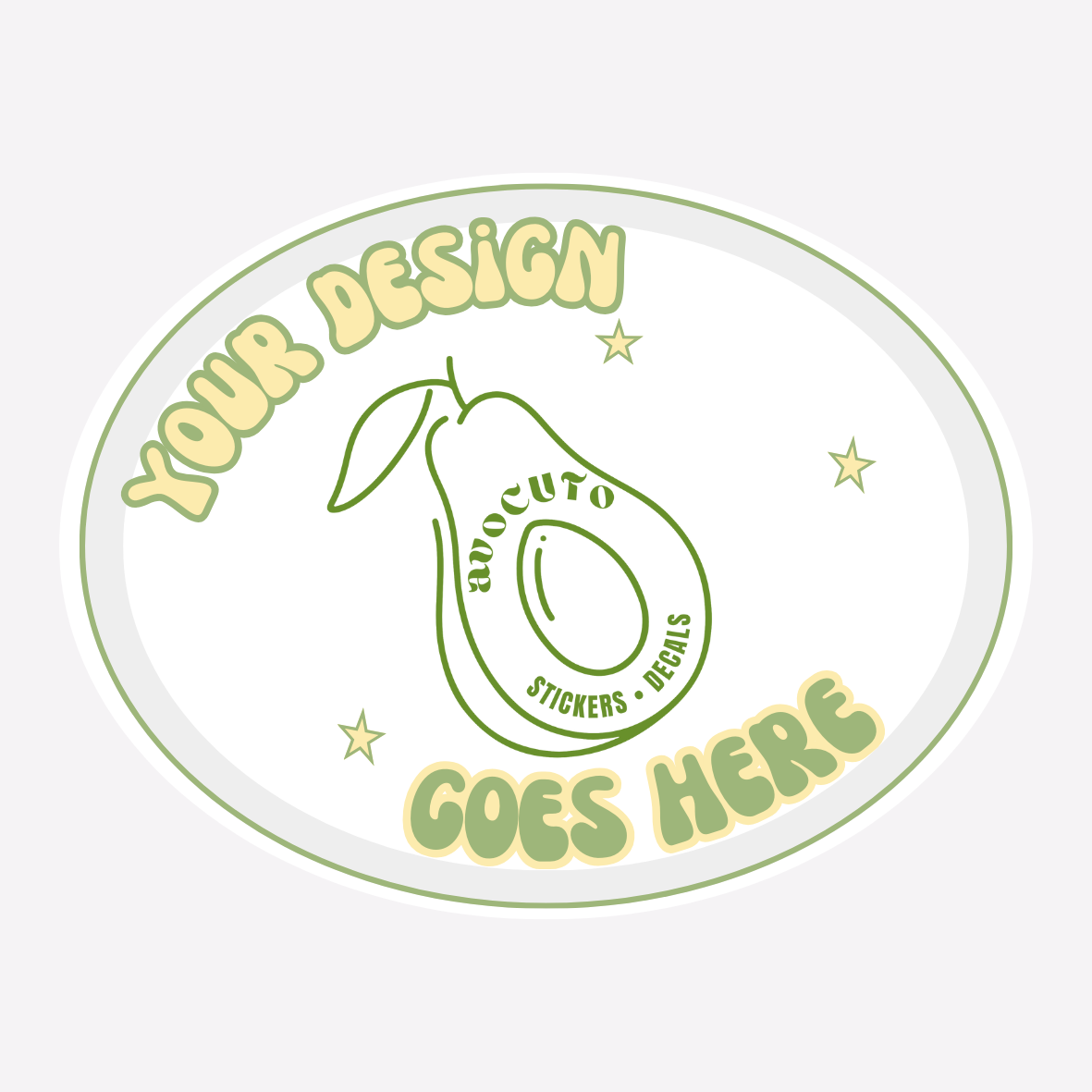 Custom Oval Stickers (Die Cut)