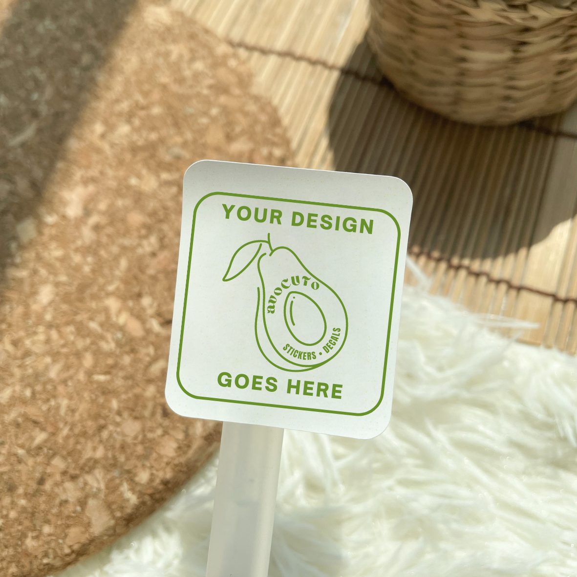 Custom Rounded Corner Square Stickers (Die Cut)